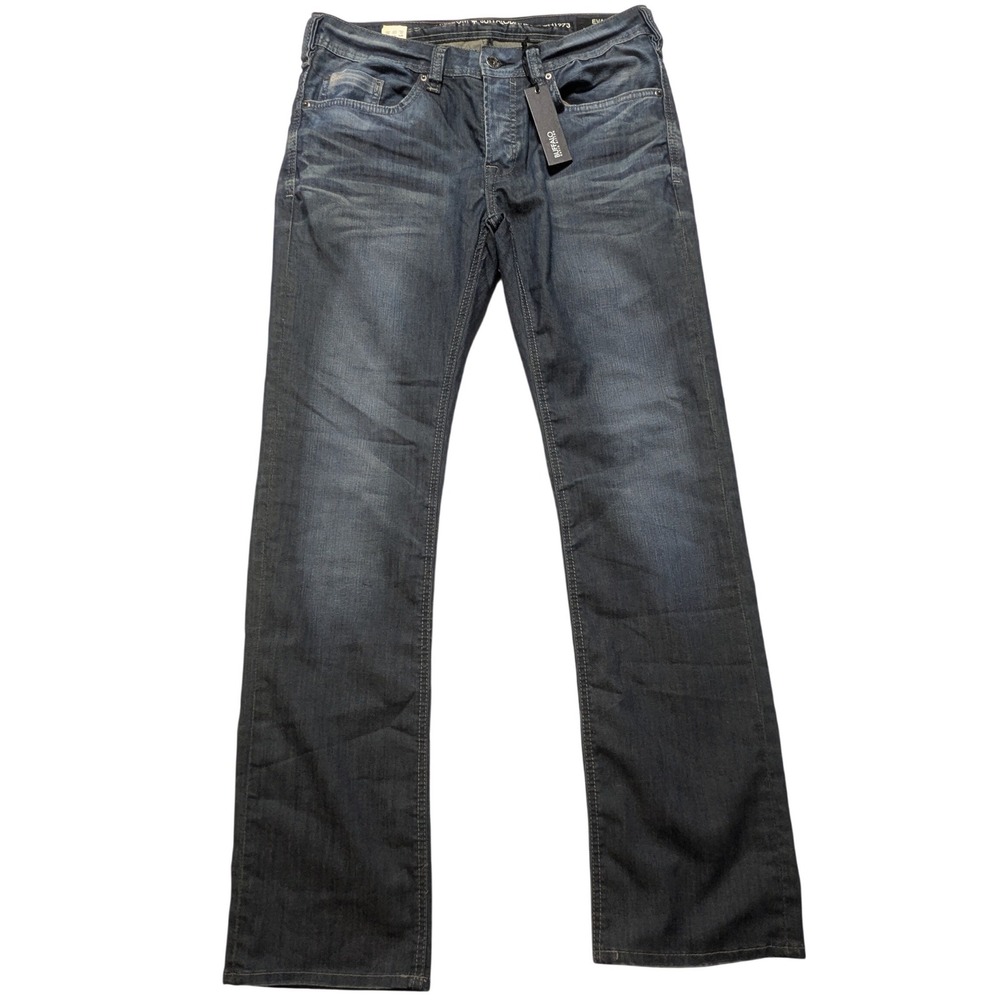 Buffalo David Bitton Evan Super Slim Dark Wash Distressed Jeans 32x32 NEW
